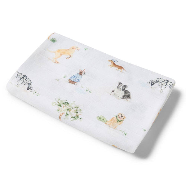 Snuggle Honey Dog Park Organic Muslin Wrap