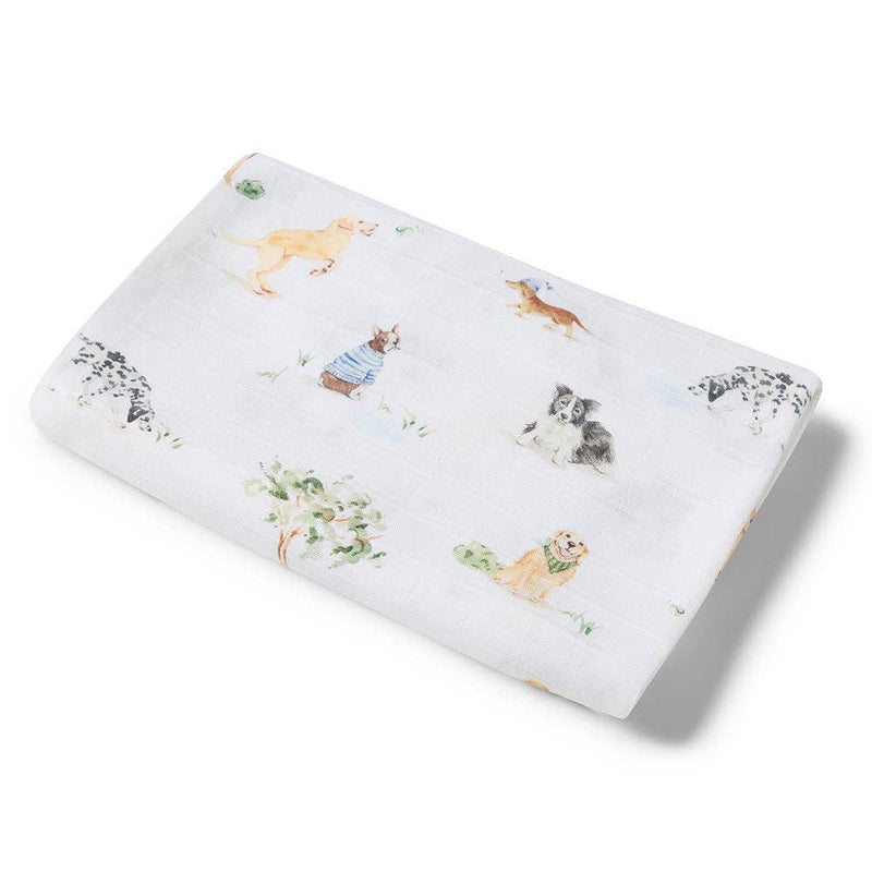 Snuggle Honey Dog Park Organic Muslin Wrap