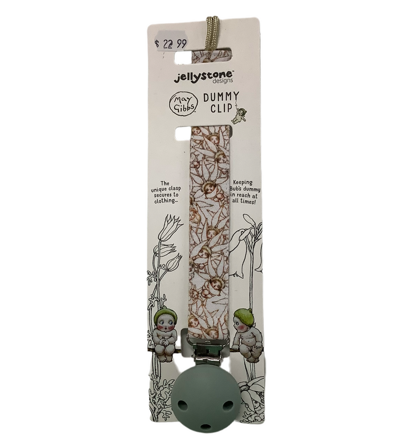 Jellystone May Gibbs Dummy Clip Sage in Green