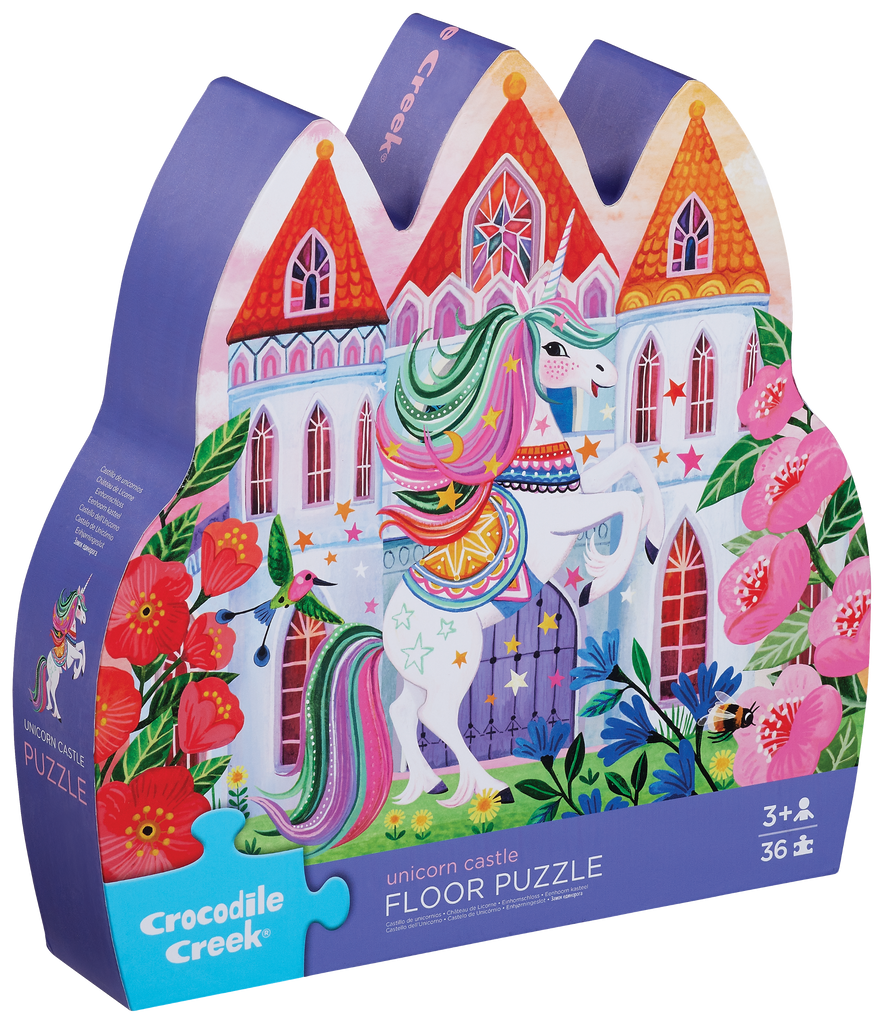 Crocodile Creek  Classic Floor Puzzle 36 pc Unicorn Castle