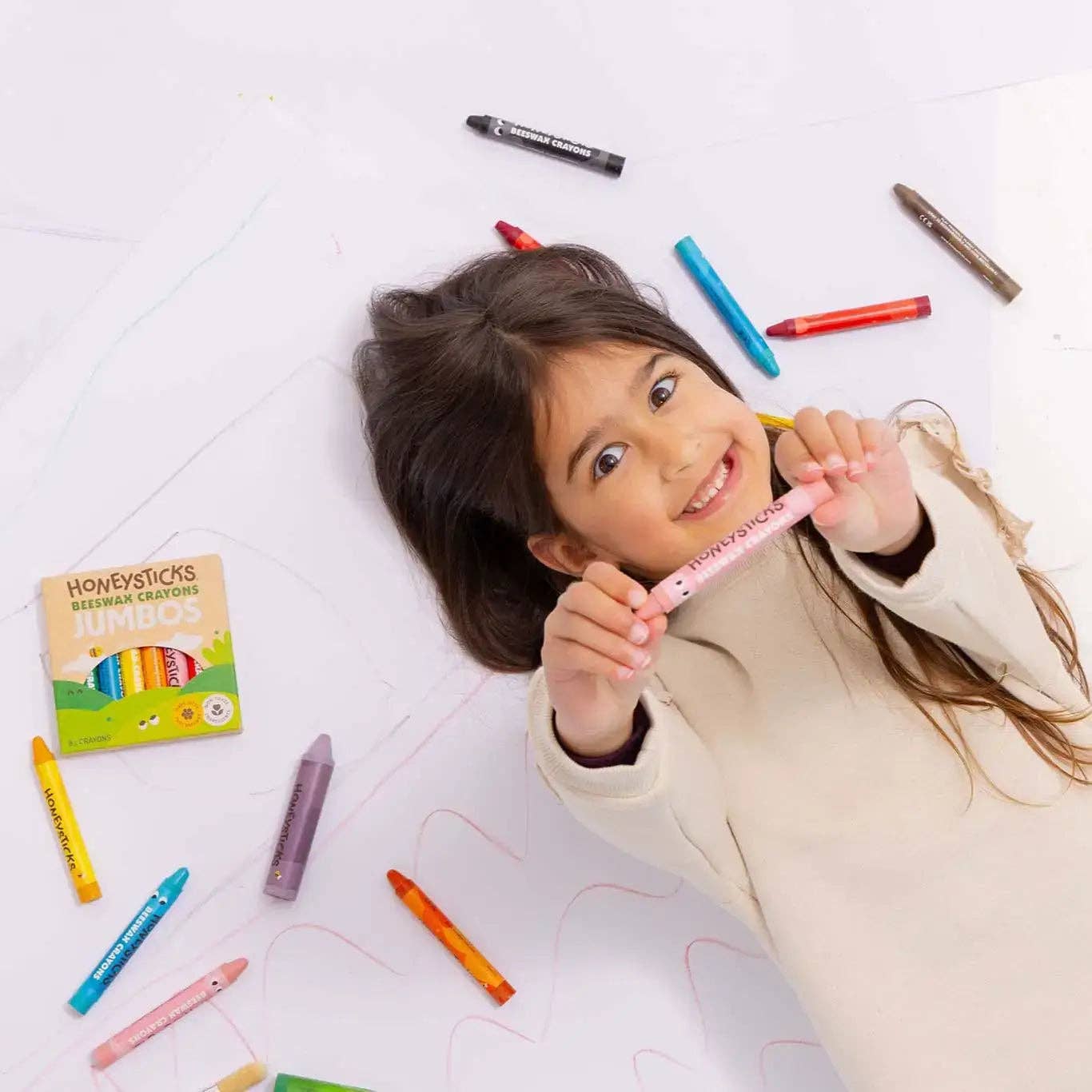 Honeysticks Beeswax Crayons Jumbos 12pk