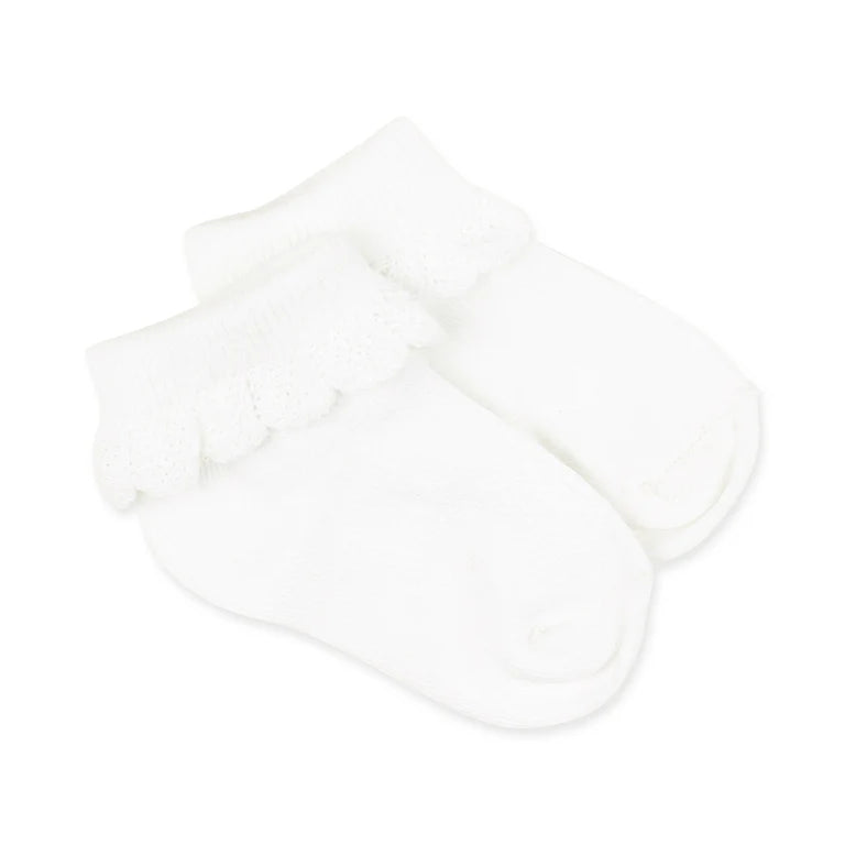 Minihaha Drop Needle Socks Cloud in Off White