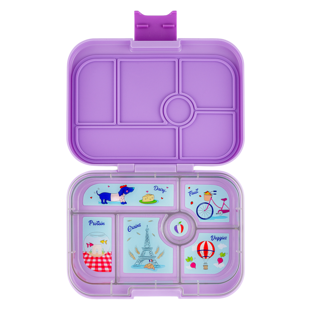 Yumbox Original 6 Compartment Bento Box Lila purple Paris tray