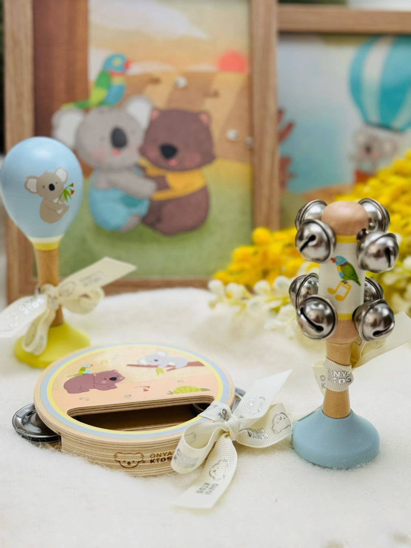 KoKo's Music Adventure Wooden Music 3pcs Set (Koala, rainbow