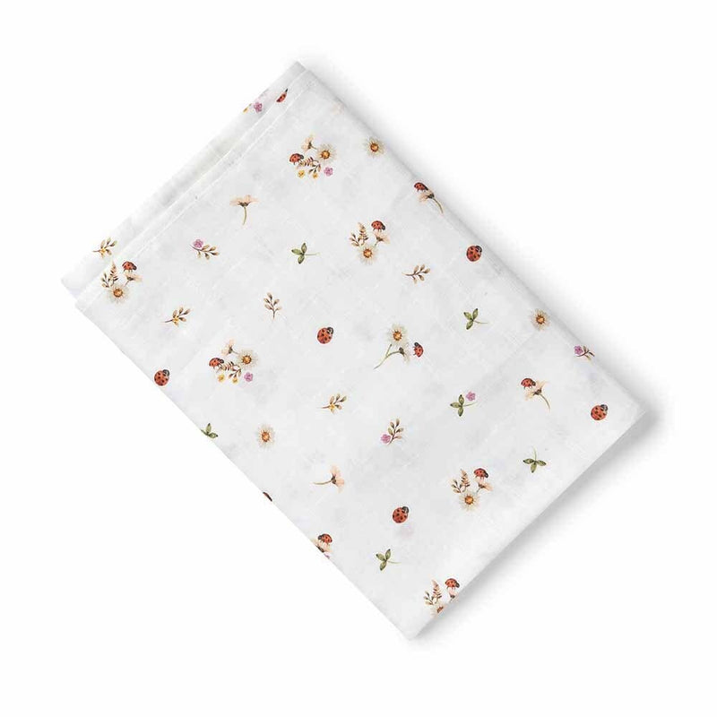 Snuggle Honey Ladybug Organic Muslin Wrap - Ladybug