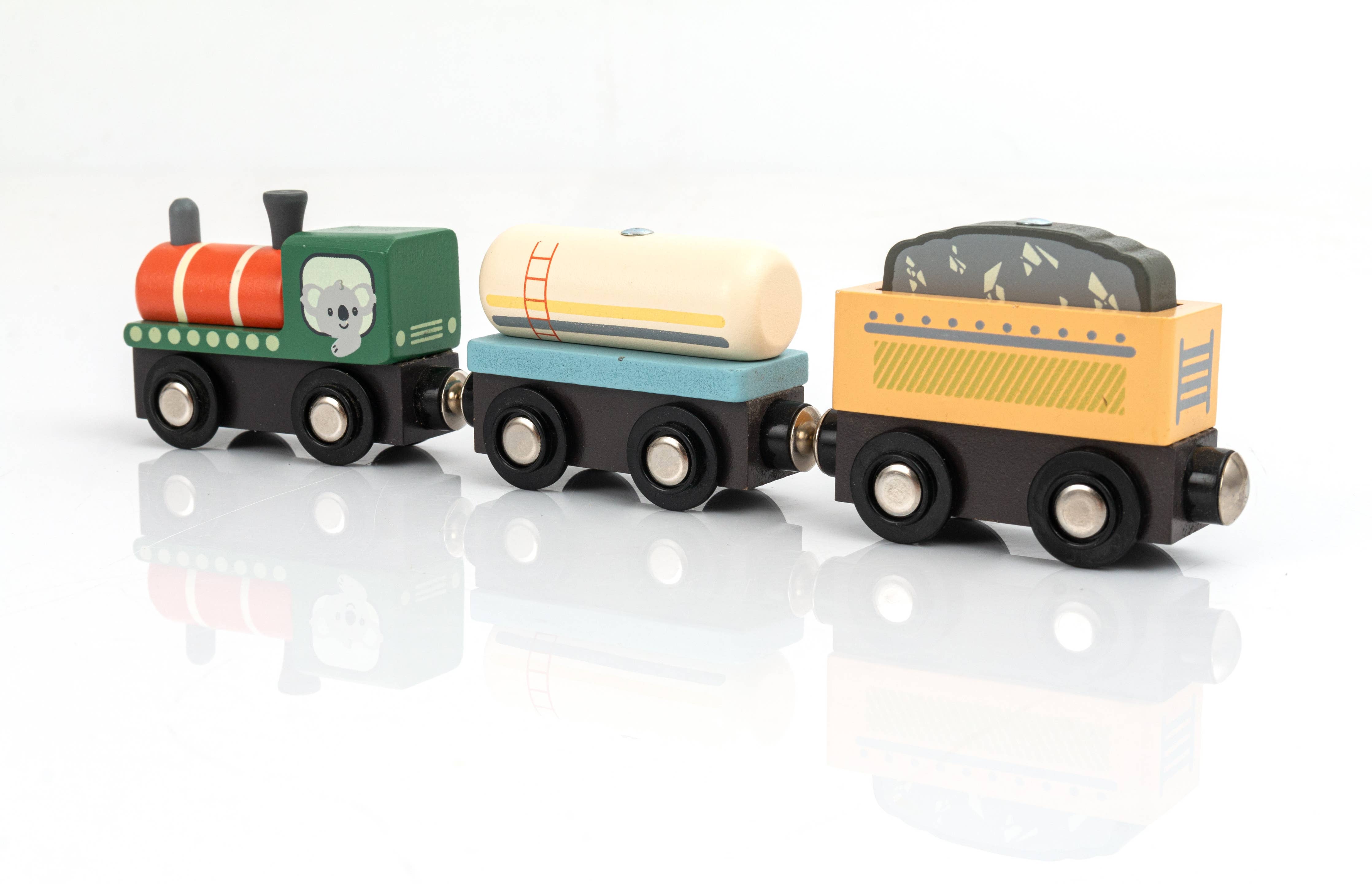 Toyslink Wooden Magnetic Train Set