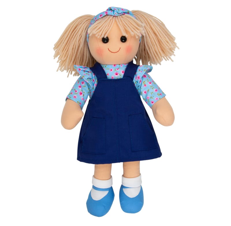 Hopscotch Carrie Doll - Blue Pinafore