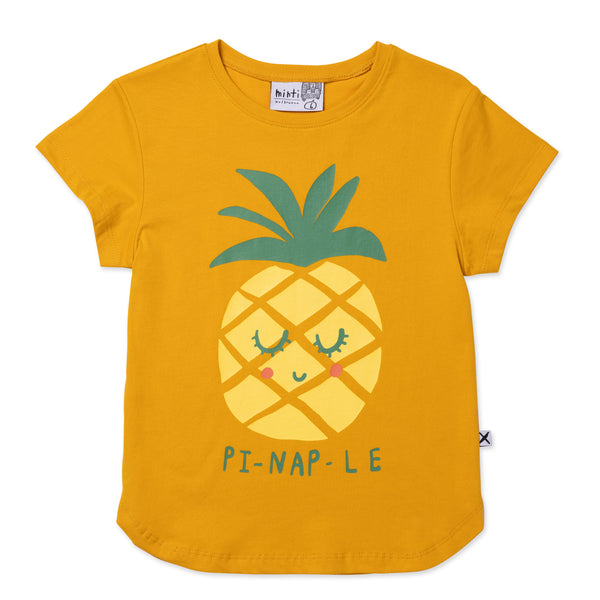 Minti Pi-Nap-Le Tee mustard in orange