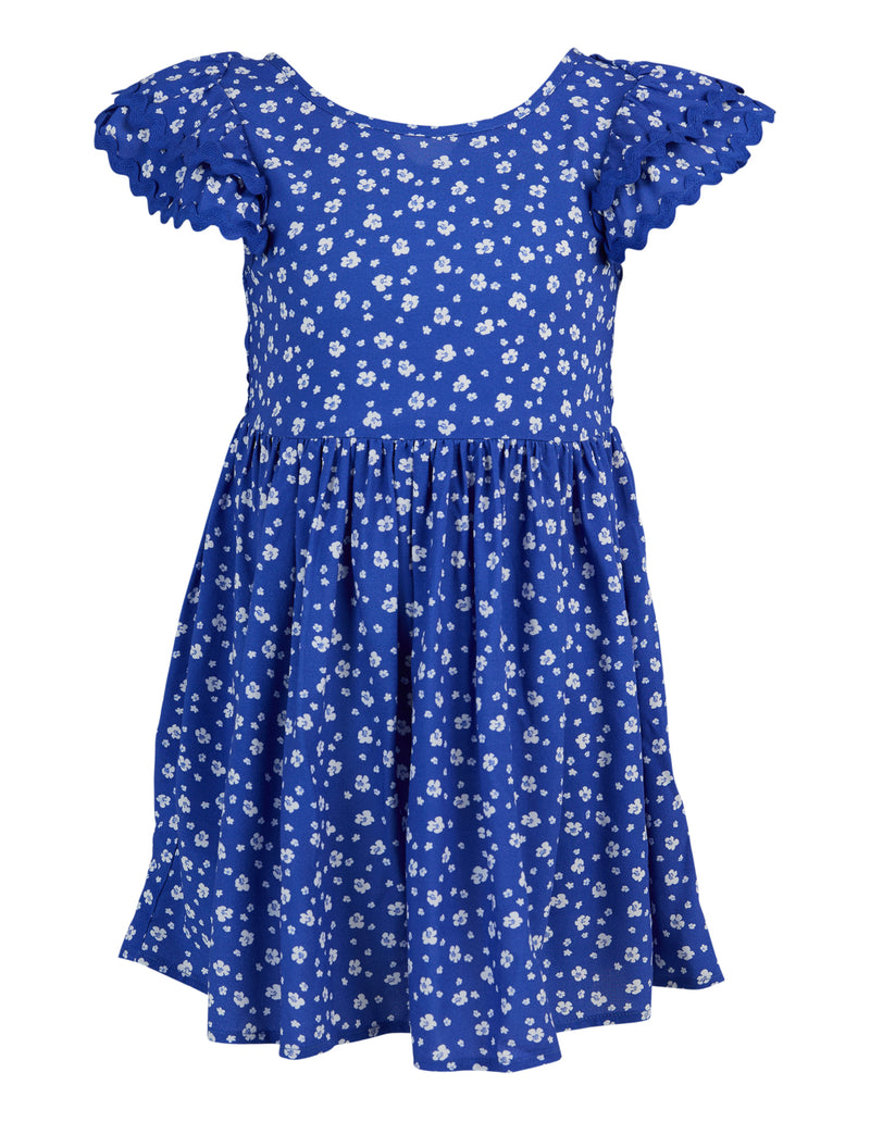 Eve Girl Siena dress in Blue print