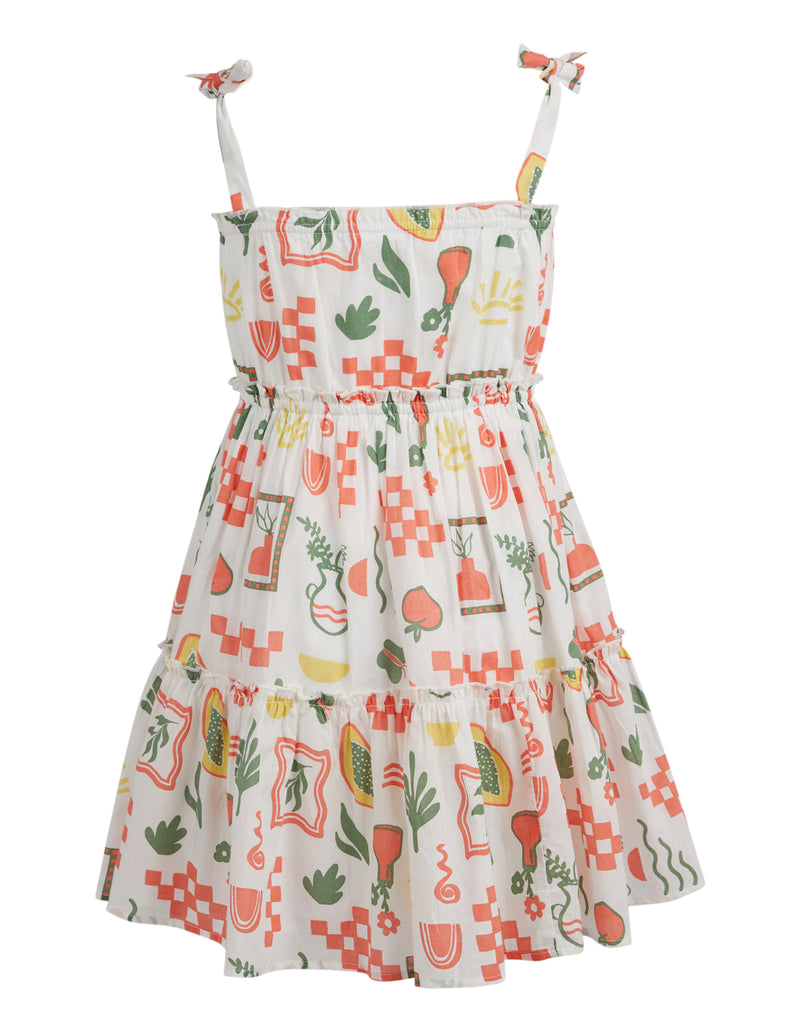 Eve Girl Isla dress Isla print in multi colour