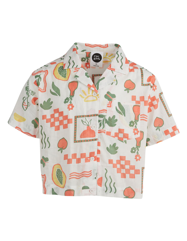 Eve girl Isla shirt in Isla print