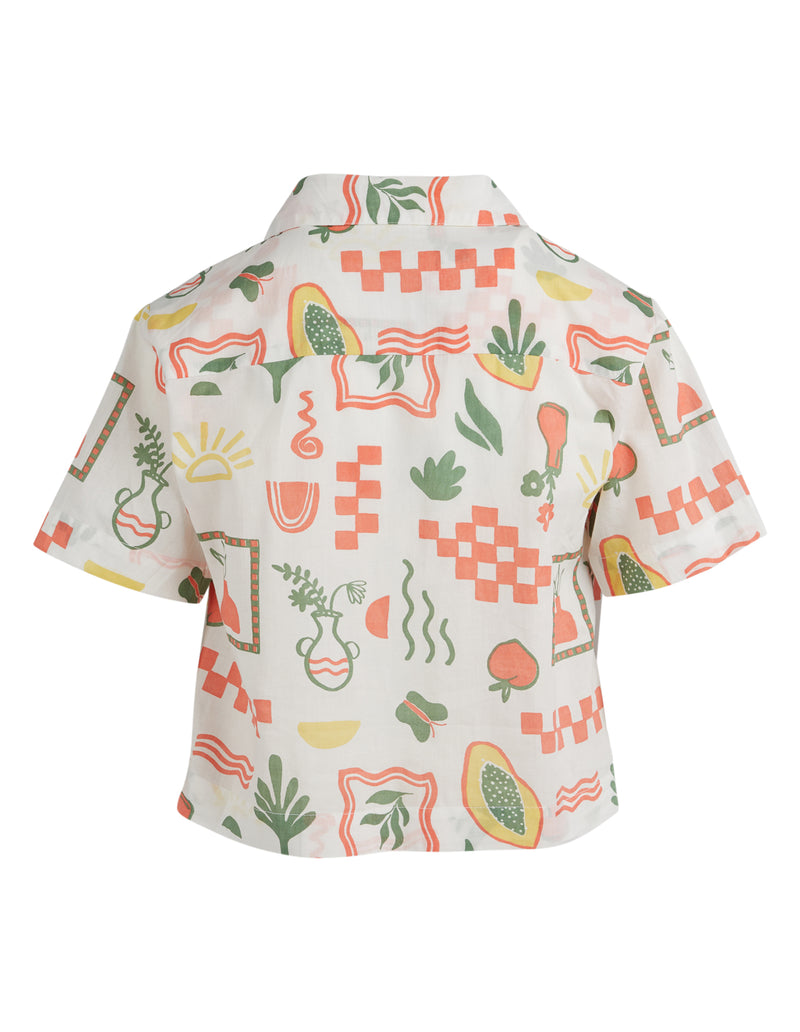 Eve girl Isla shirt in Isla print