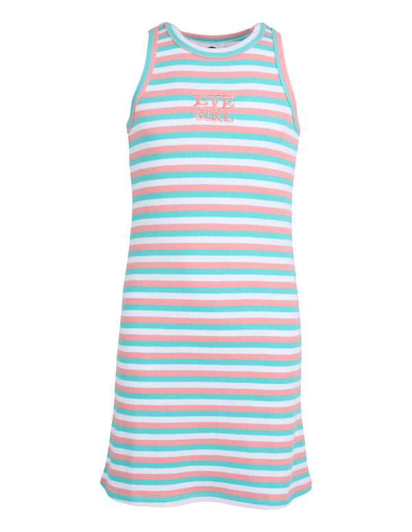 Eve Girl aths rib tank dress in Multicolour colour