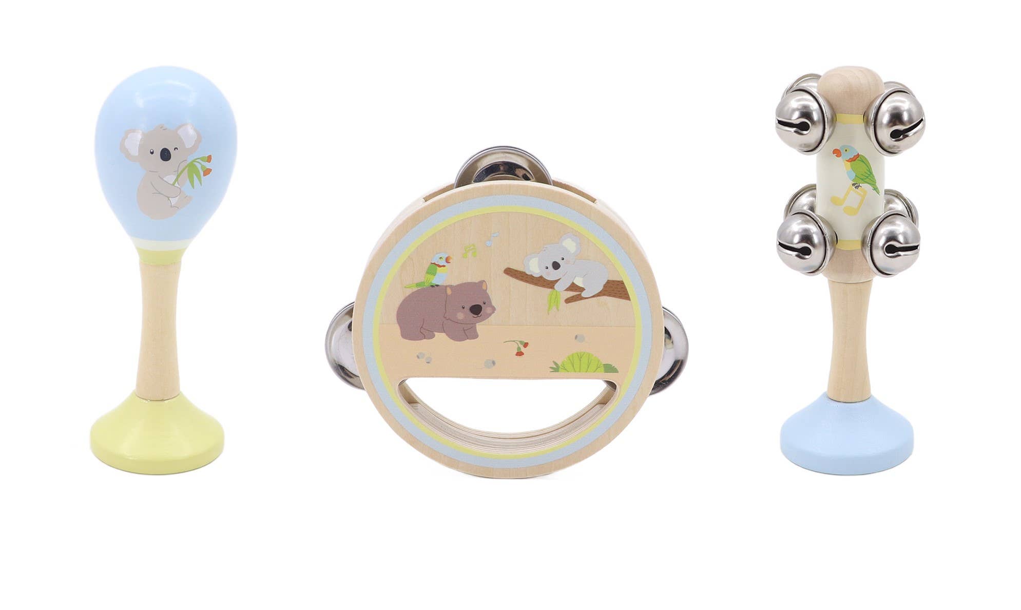 KoKo's Music Adventure Wooden Music 3pcs Set (Koala, rainbow