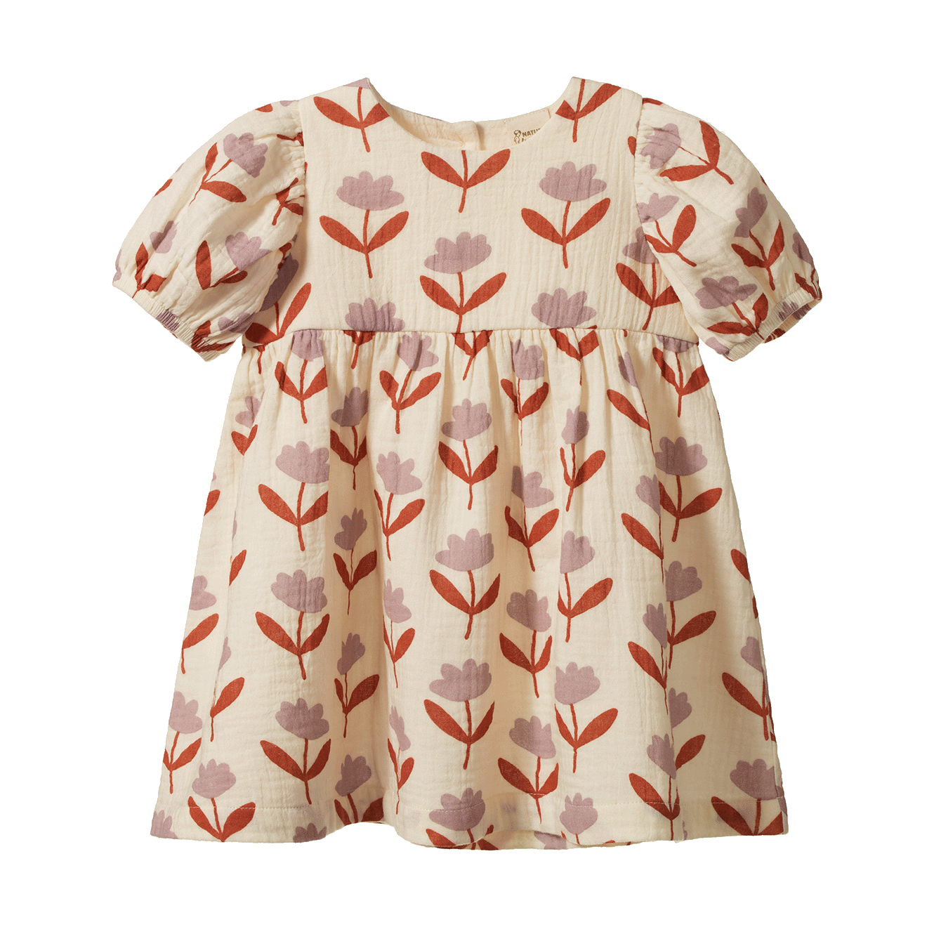Nature Baby Albertine Dress Muslin - Fleurette Print