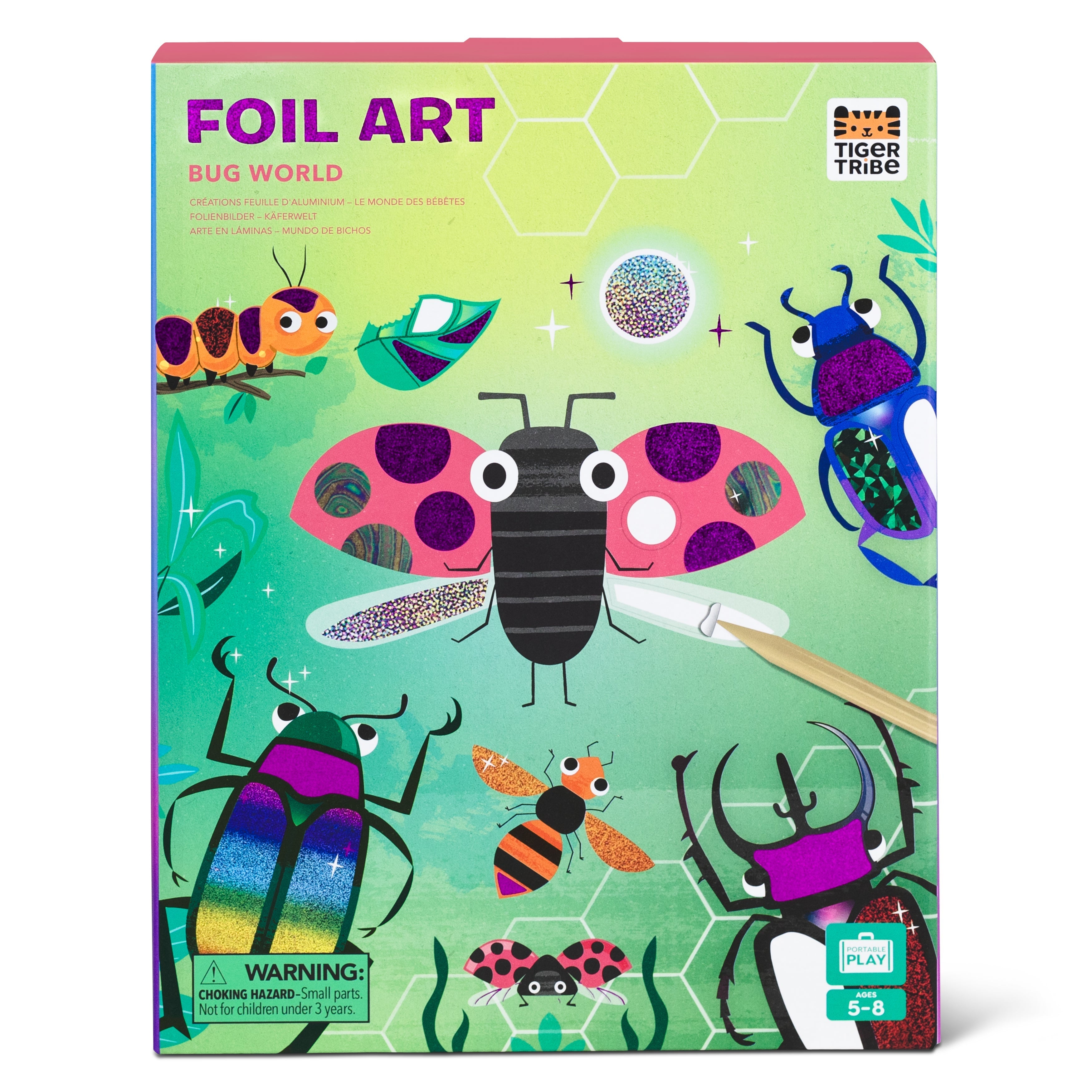 Tiger Tribe Foil Art - Bugs World