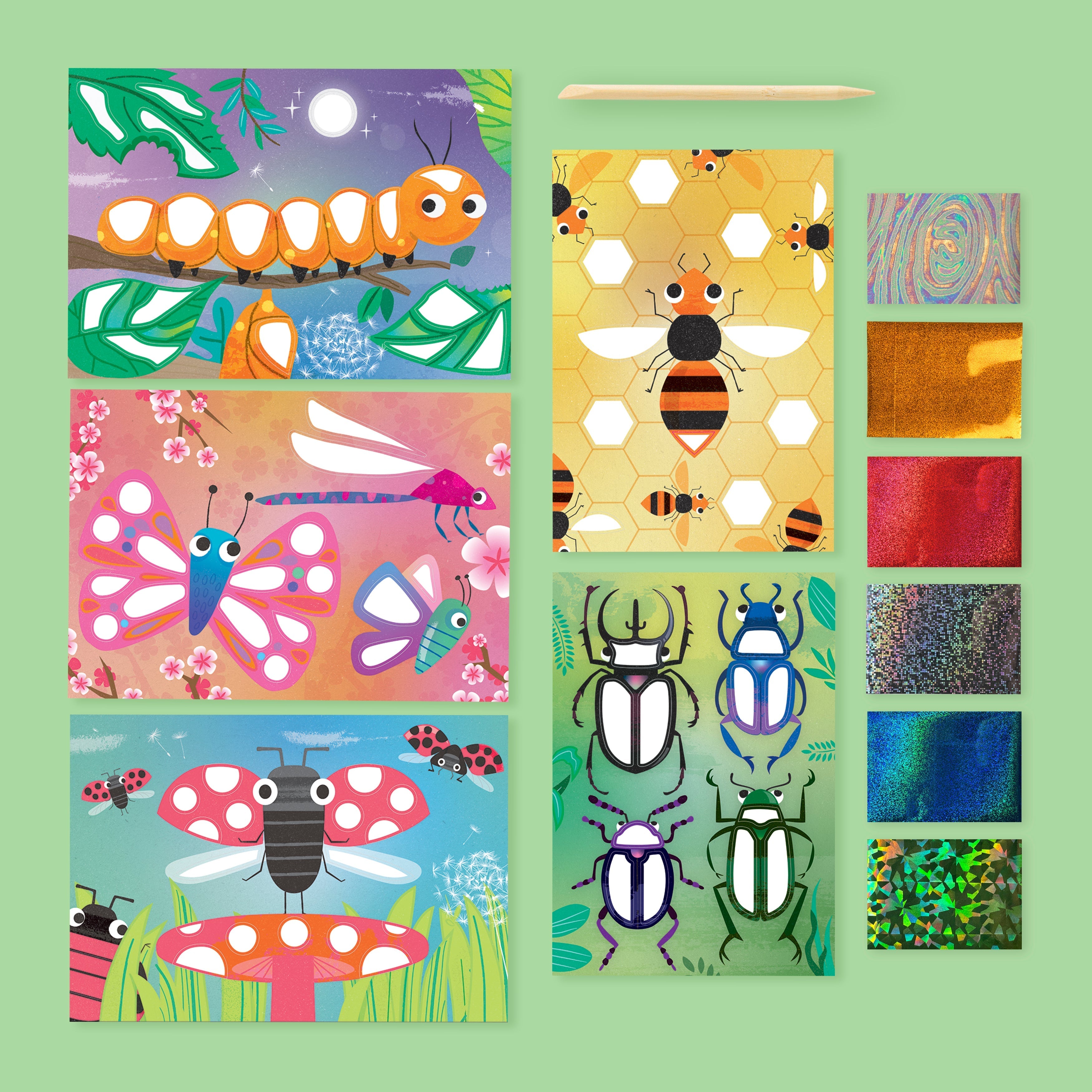 Tiger Tribe Foil Art - Bugs World