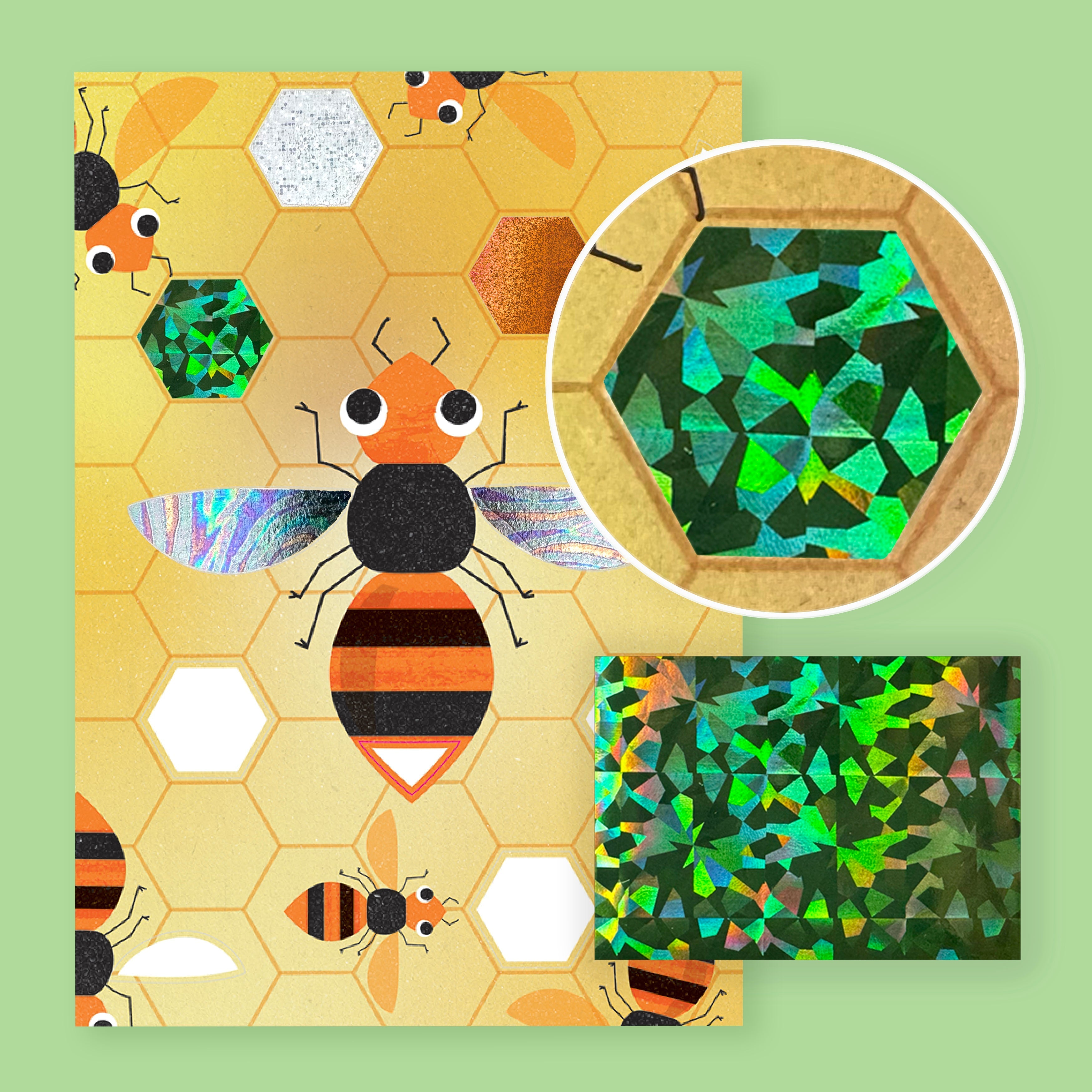 Tiger Tribe Foil Art - Bugs World