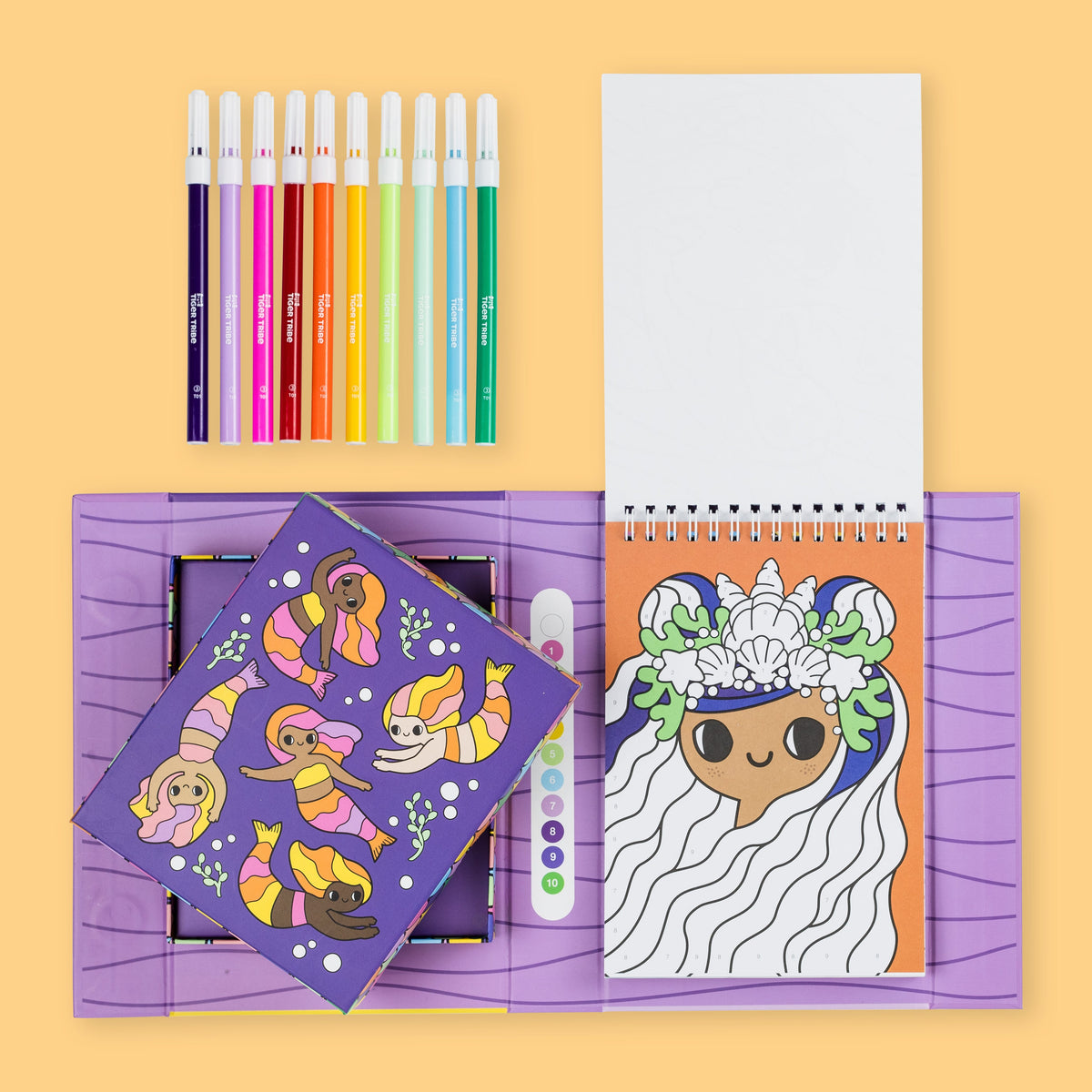 Tiger Tribe Colour by Numbers - Mermaids and Friends