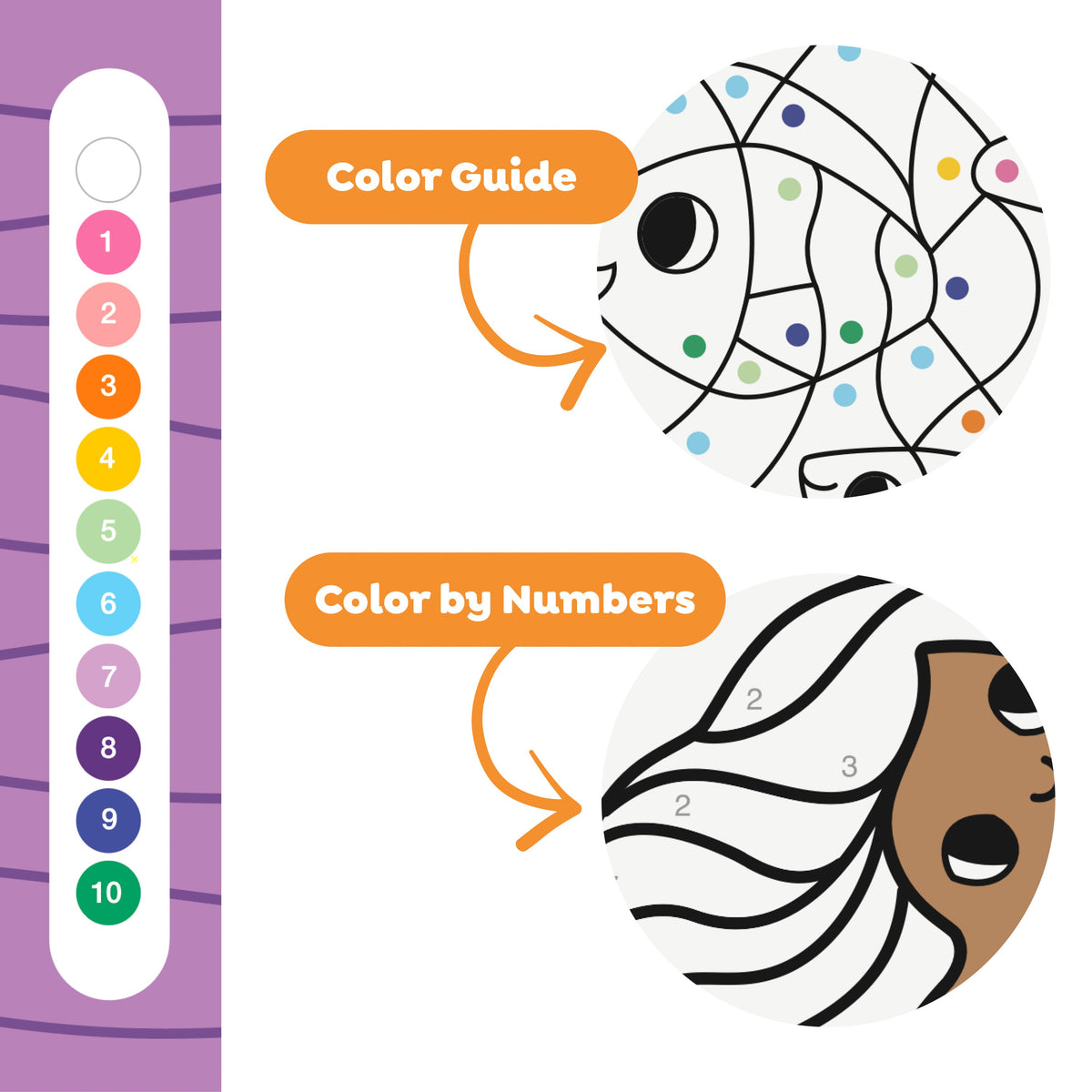 Tiger Tribe Colour by Numbers - Mermaids and Friends