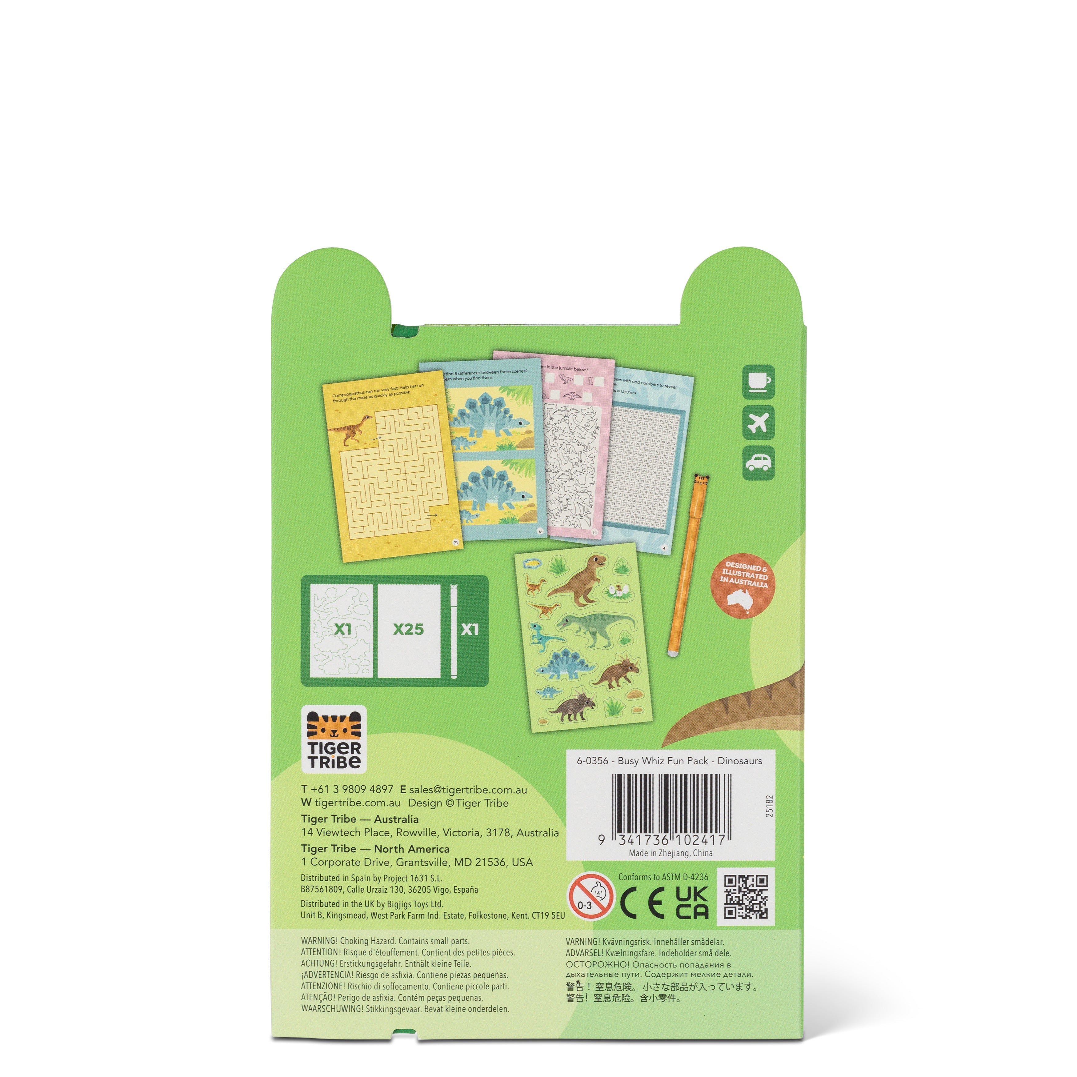 Tiger Tribe busy whiz fun pack dinosaurs