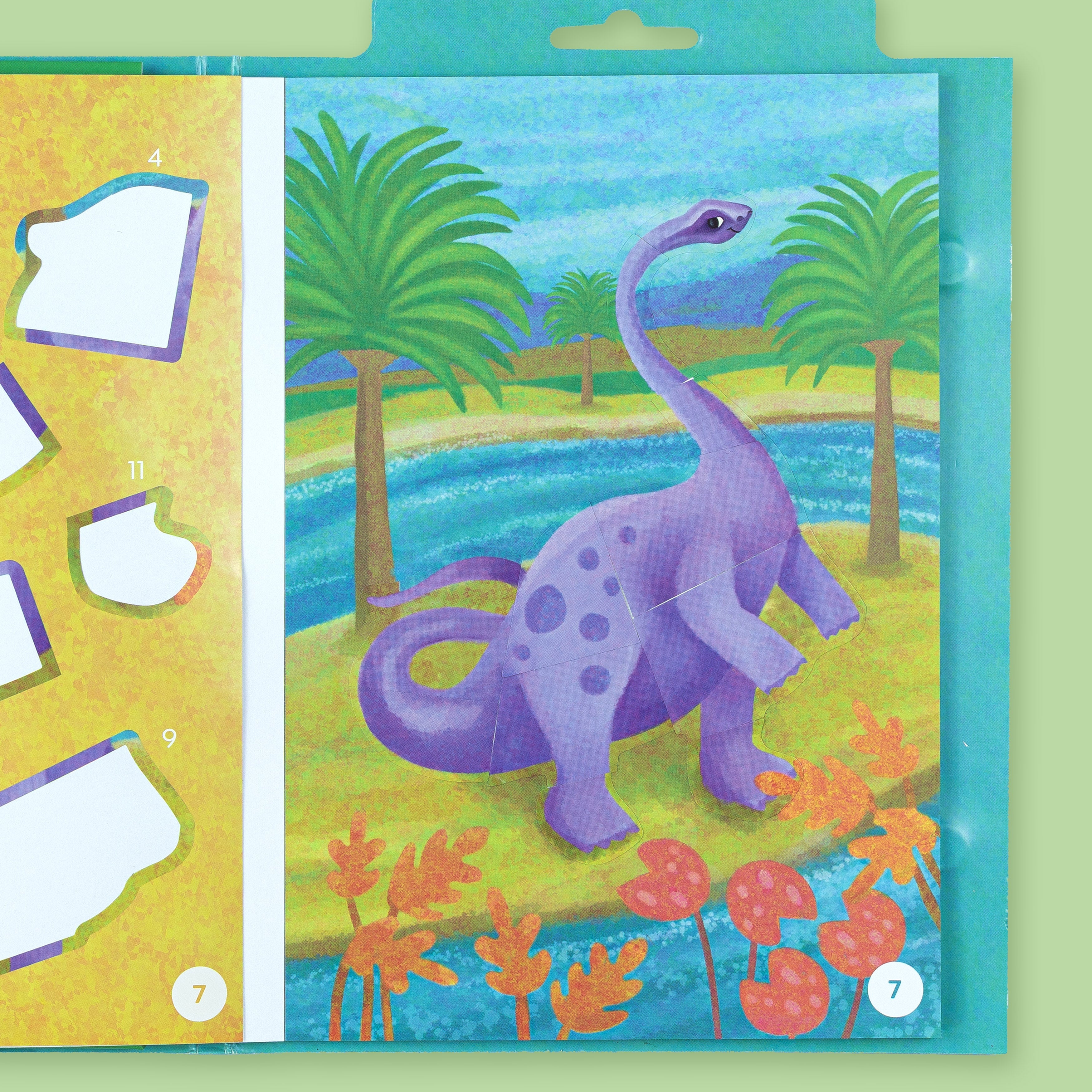 Tiger tribe sticker by numbers dinosaurs