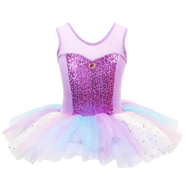 Pink Poppy Disney The Little Mermaid Sparkle Tiered Tutu Dress