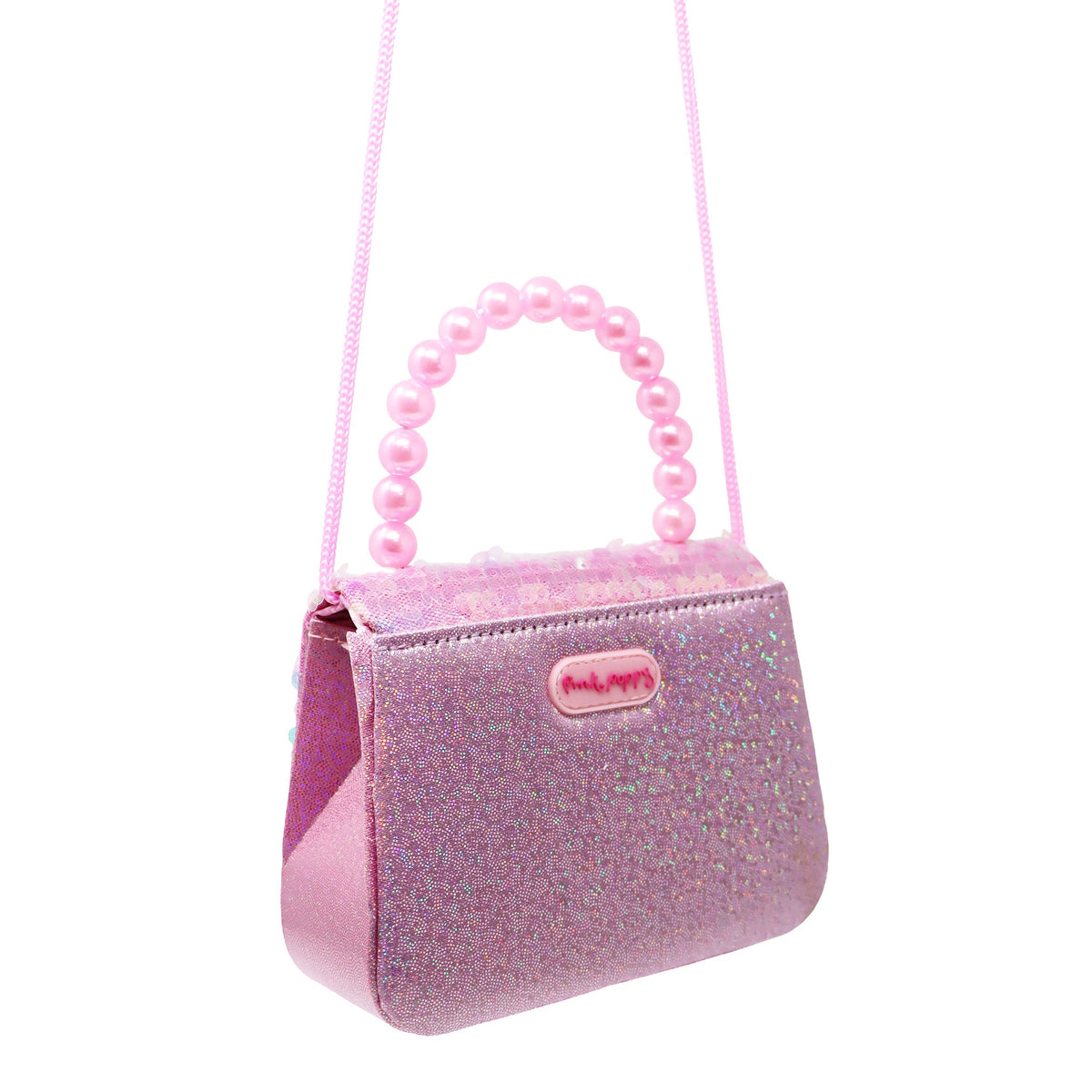 Pink Poppy Butterfly Motif Handbag