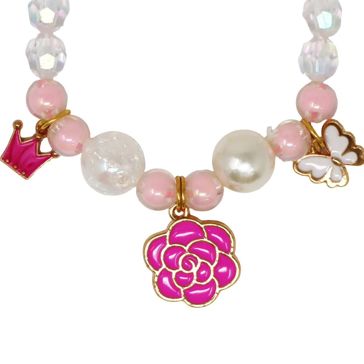 Pink Poppy fairy blossom bracelet