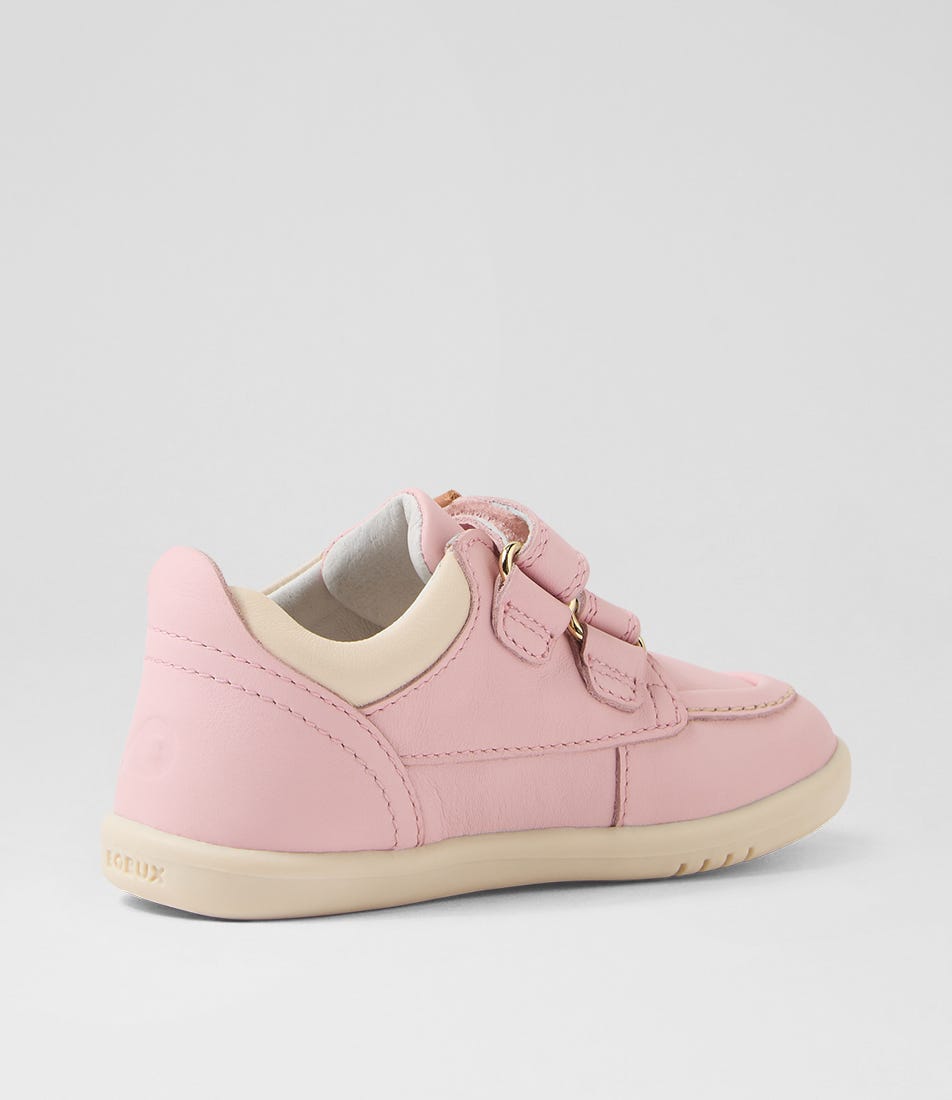 Bobux Iw Oakley Toddler Ballet Pink Leather Sneakers