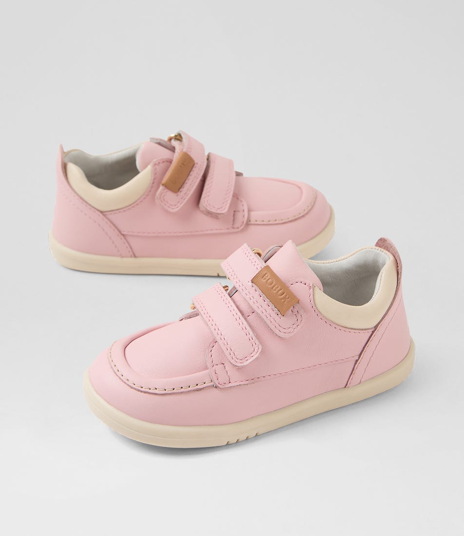 Bobux Iw Oakley Toddler Ballet Pink Leather Sneakers