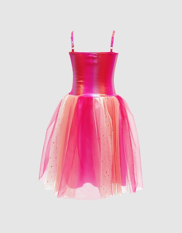 Pink Poppy Vibrant Vacation Party Dress