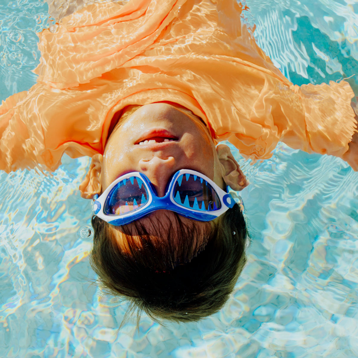 Bling2o Covert Chomp Swim Goggles - Frost Fin