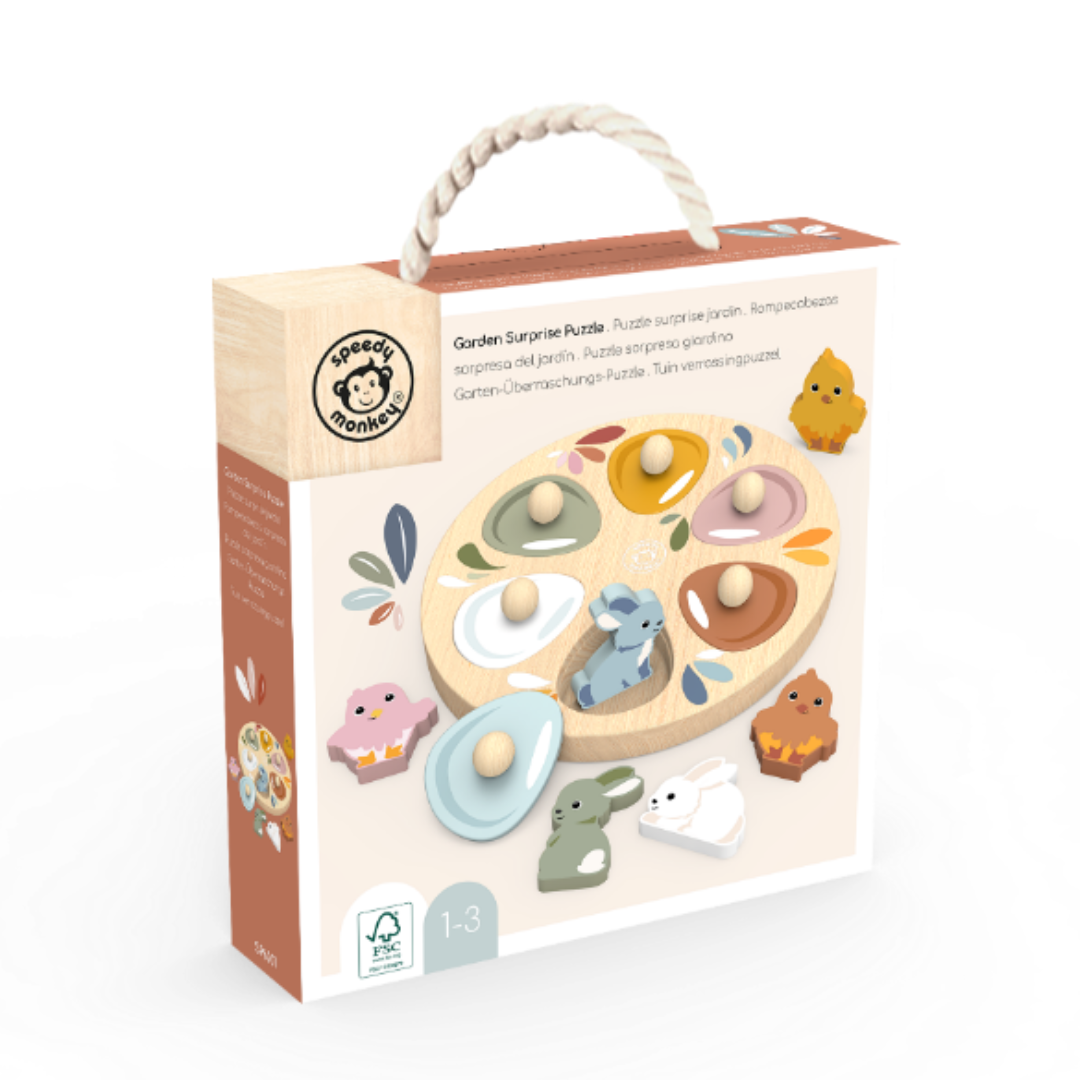 Speedy Monkey Garden Surprise Puzzle - Chicks & Bunnies