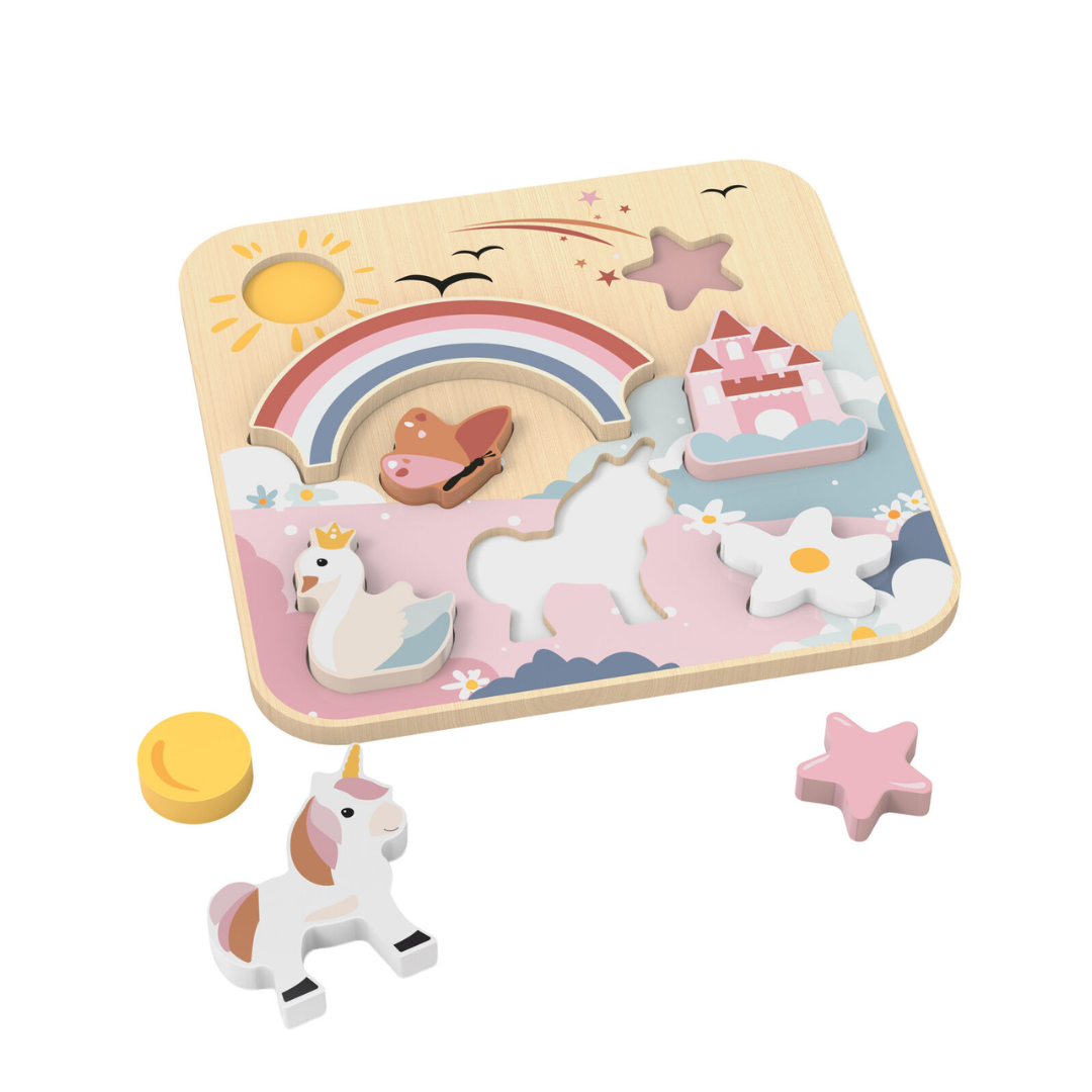 Speedy Monkey Unicorn Chunky Puzzle