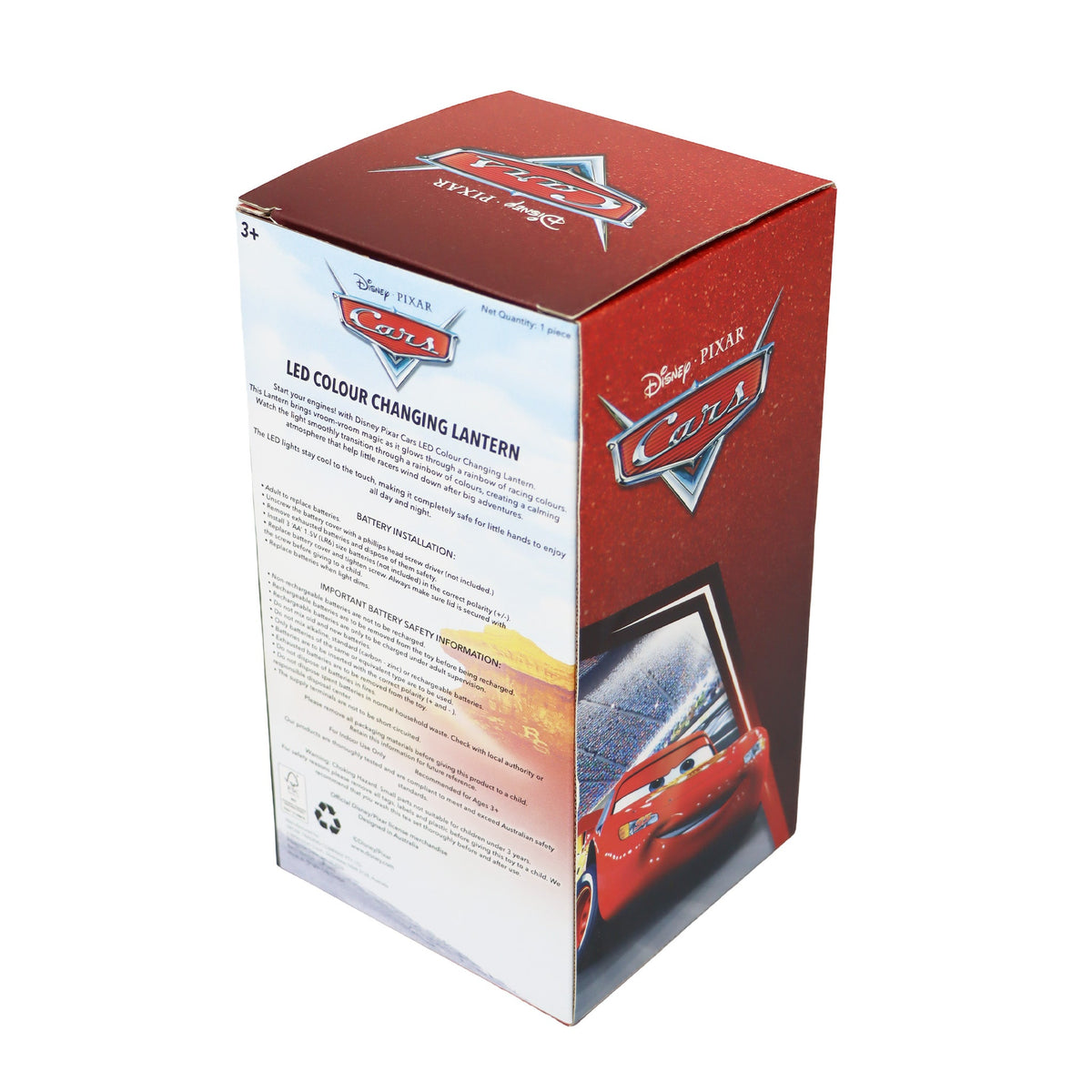 Pink Poppy Disney Cars LED Colour Changing Lantern