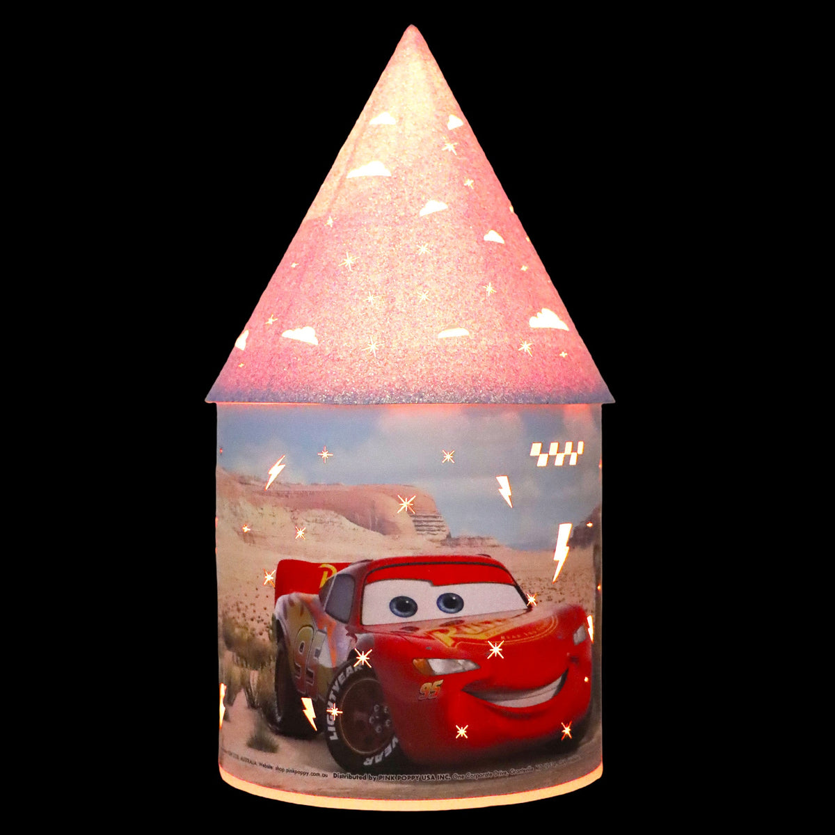 Pink Poppy Disney Cars LED Colour Changing Lantern