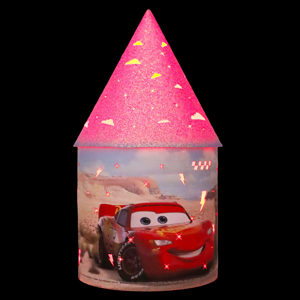 Pink Poppy Disney Cars LED Colour Changing Lantern