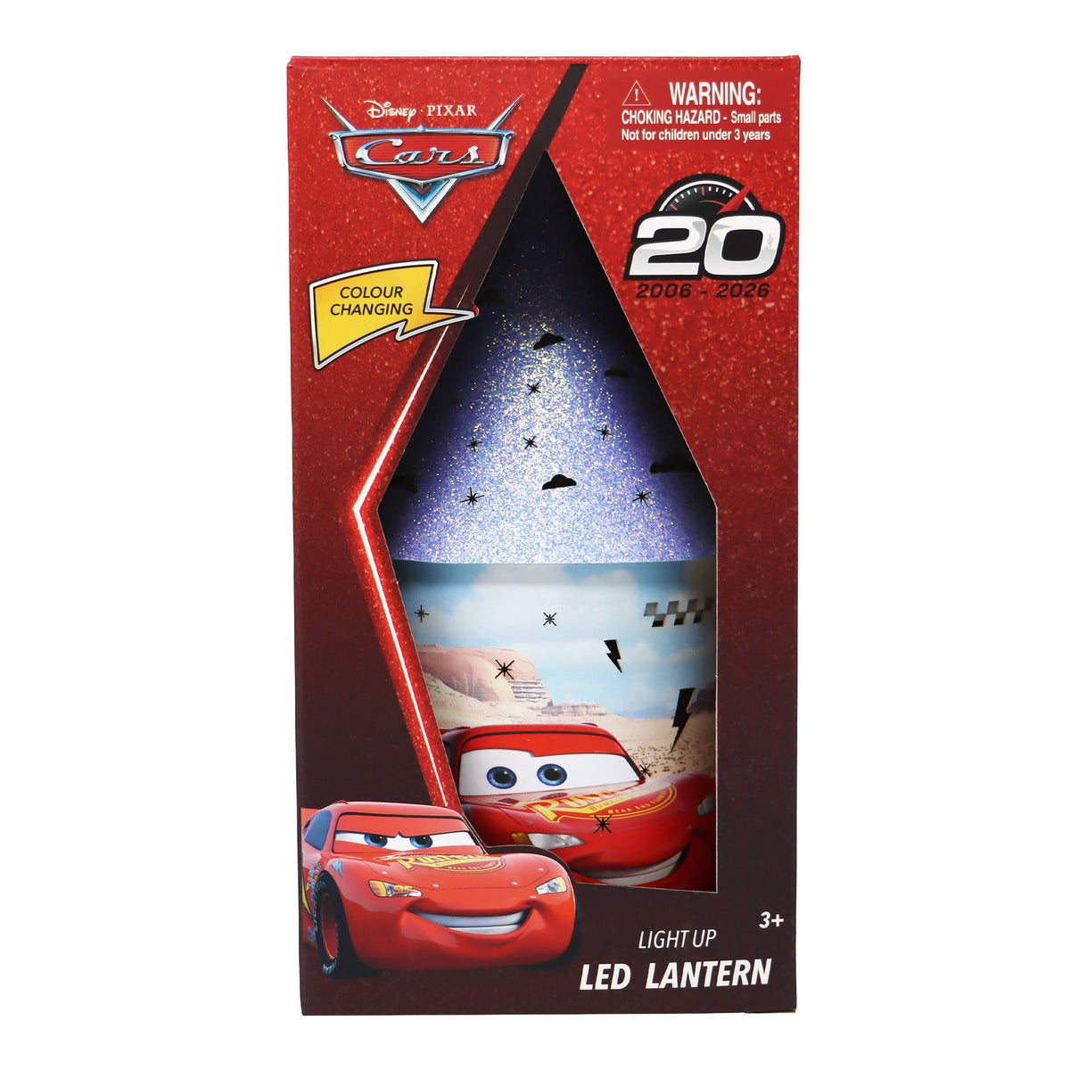 Pink Poppy Disney Cars LED Colour Changing Lantern