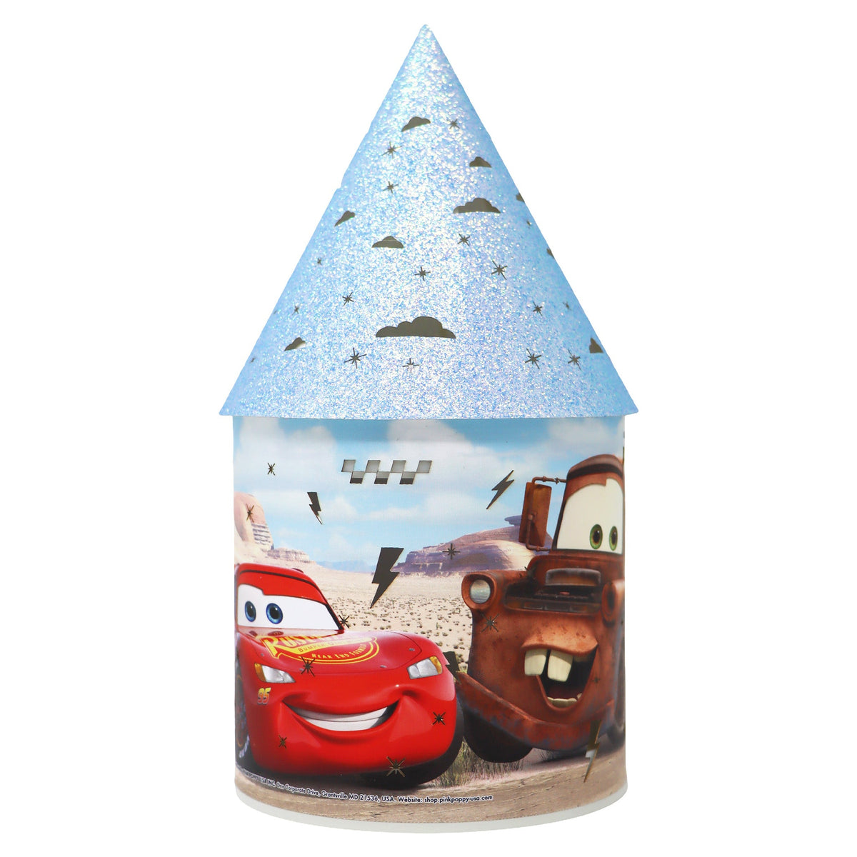 Pink Poppy Disney Cars LED Colour Changing Lantern