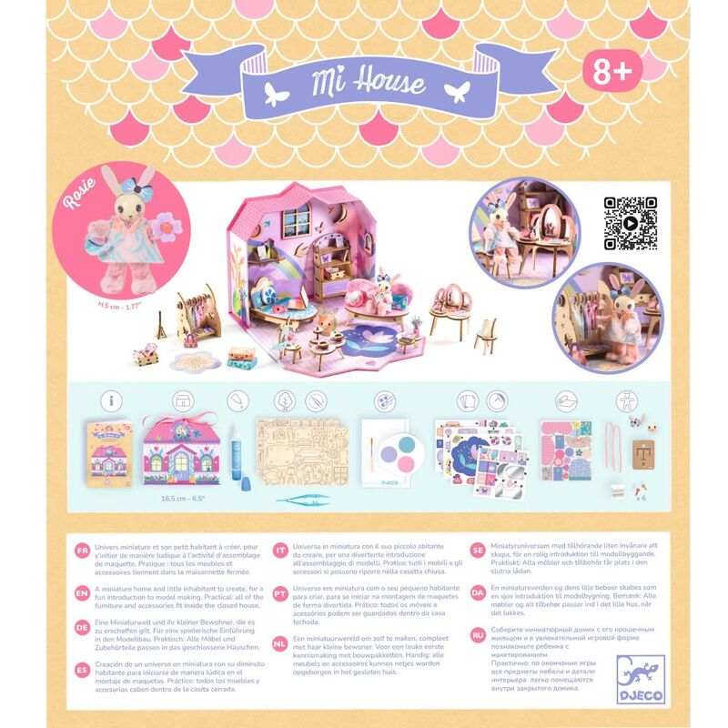 Djeco Rosie Mi House Model-making Miniature Home Kit
