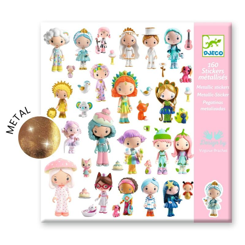 Djeco Tinyly 160 Metallic Stickers