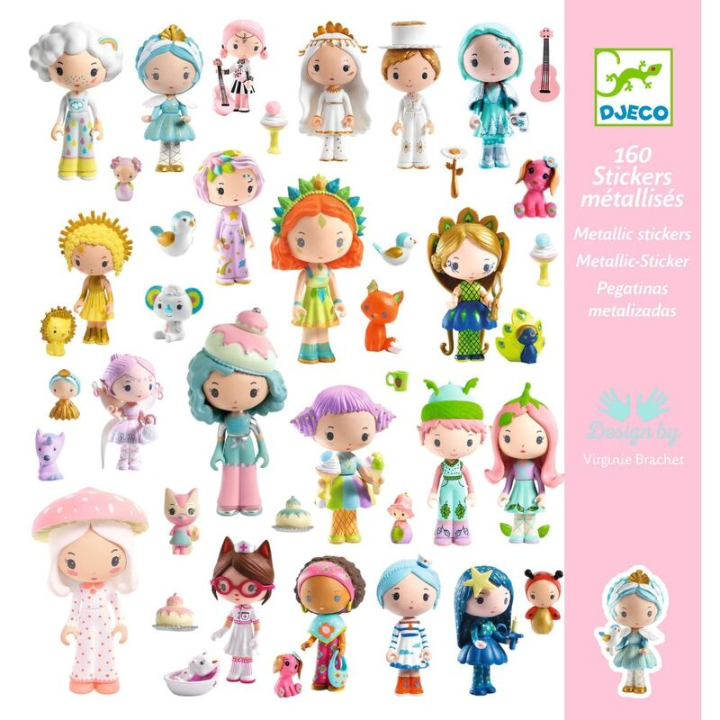 Djeco Tinyly 160 Metallic Stickers