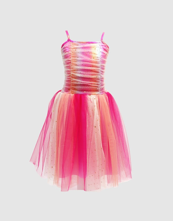 Pink Poppy Vibrant Vacation Party Dress