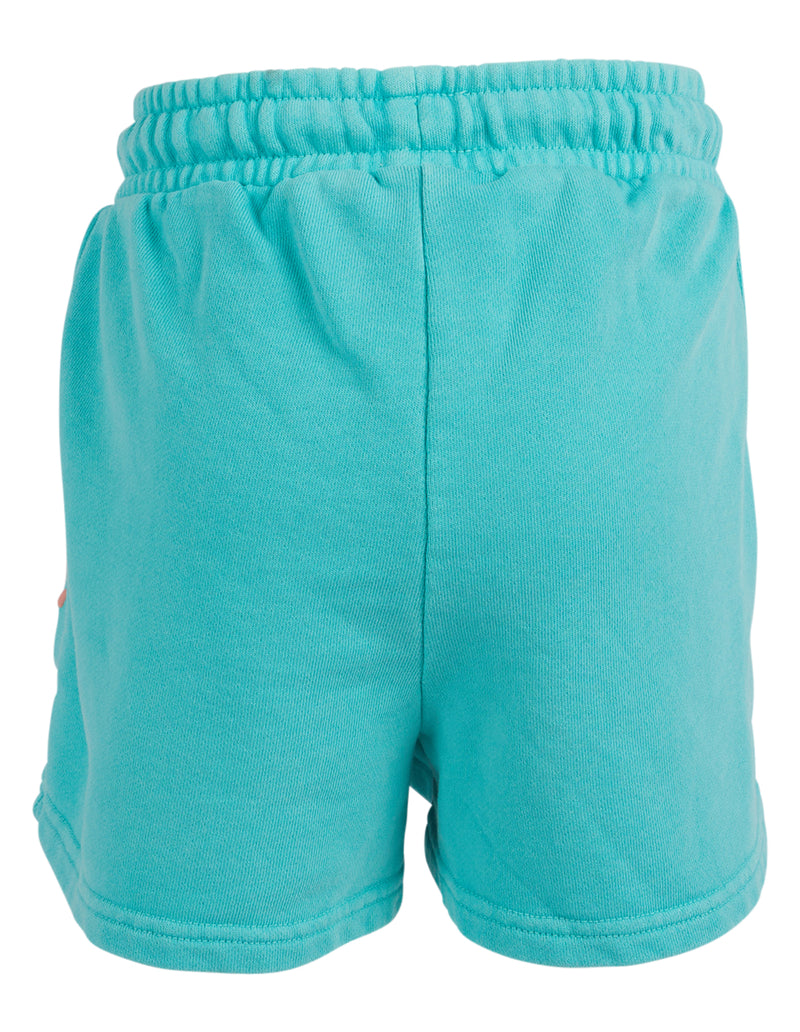 Eve Girl aths fleece short teal in blue