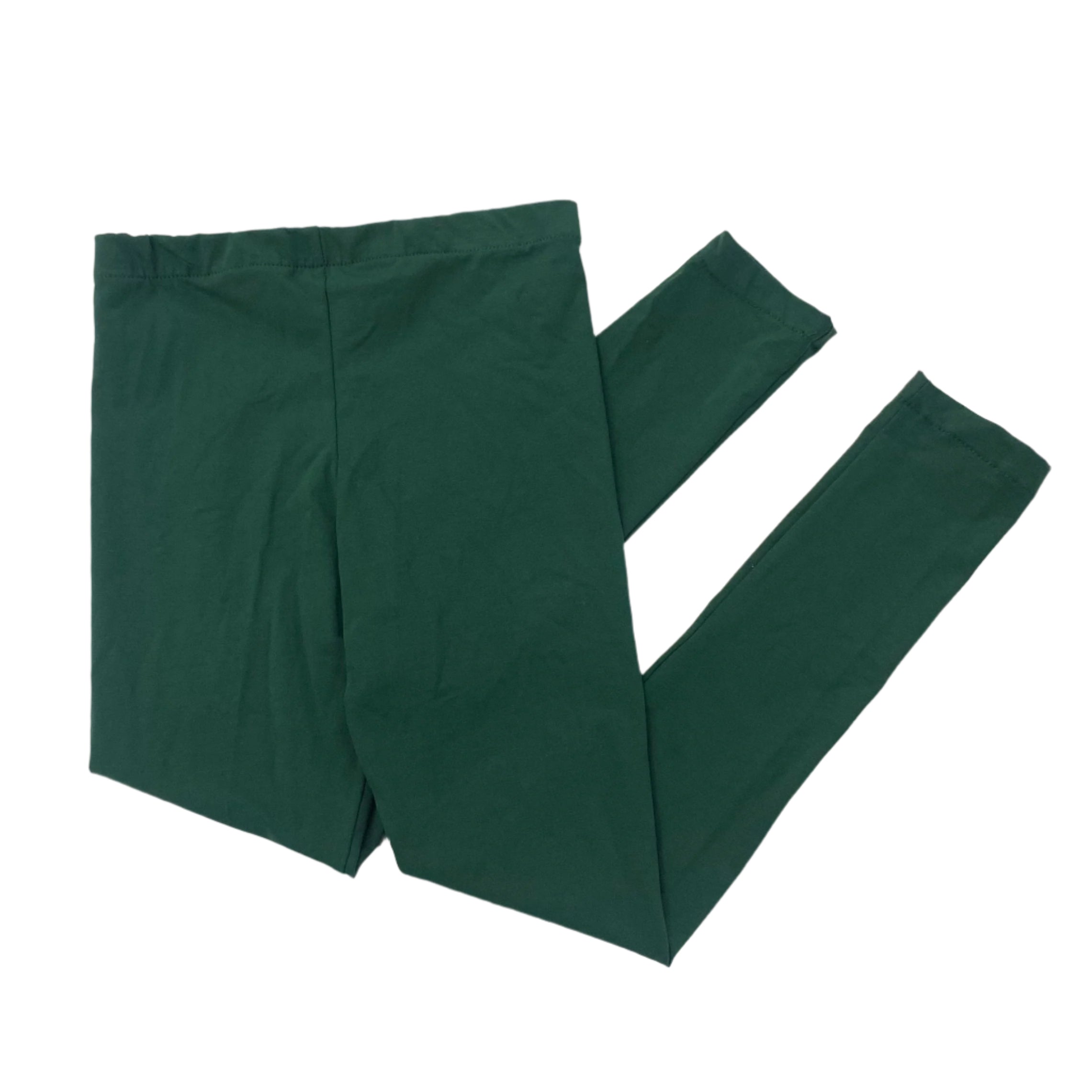 School Leggings straight leg in Lycra Green