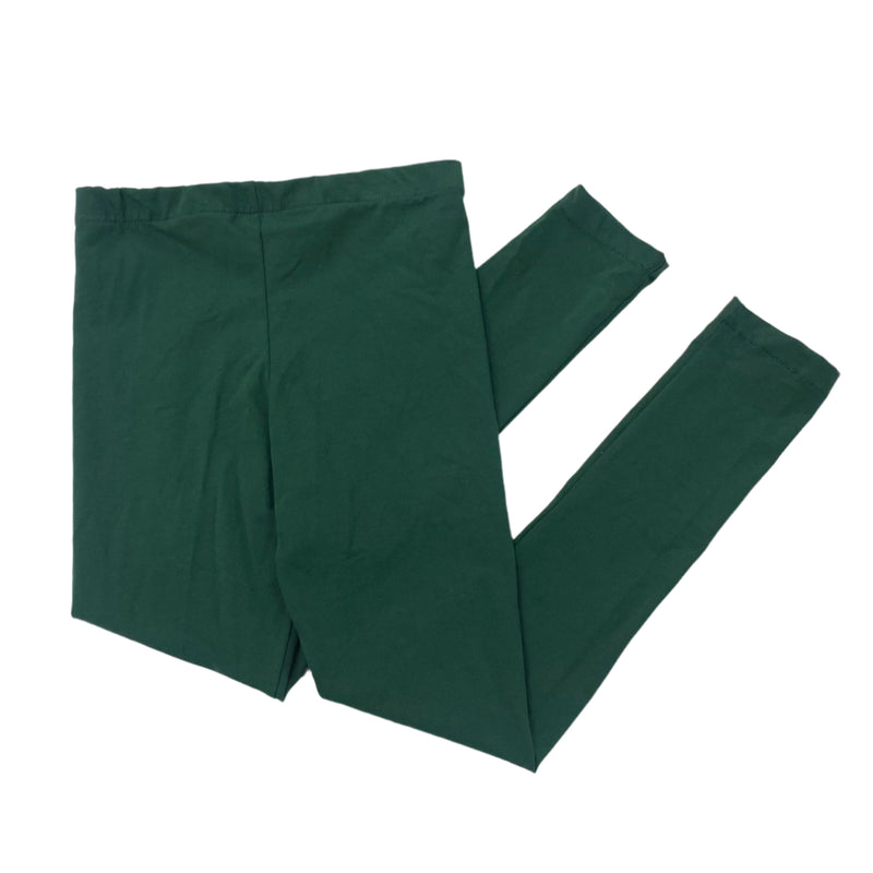 School Leggings straight leg in Lycra Green