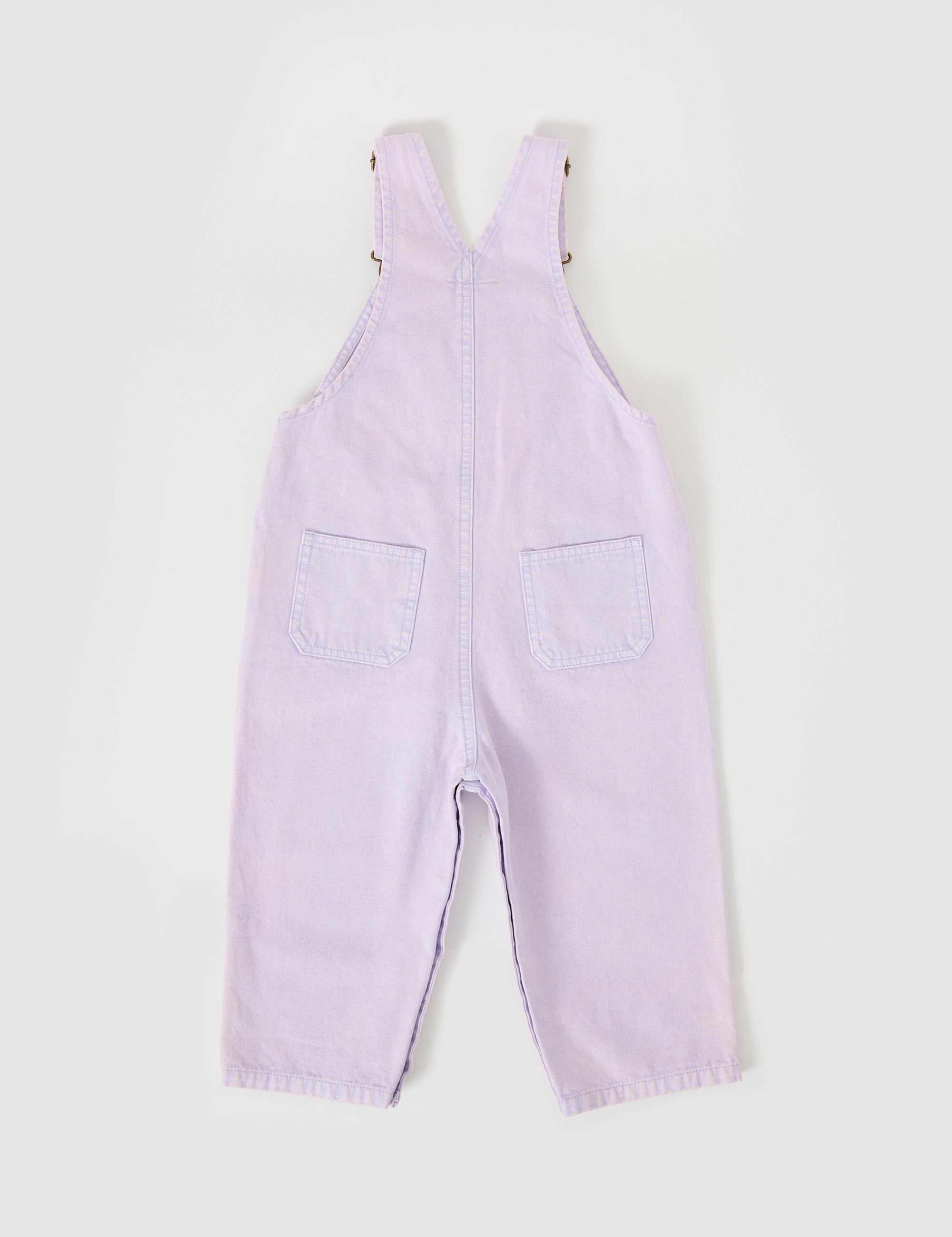 Goldie & Ace Austin Vintage Washed Denim Overalls in Mauve