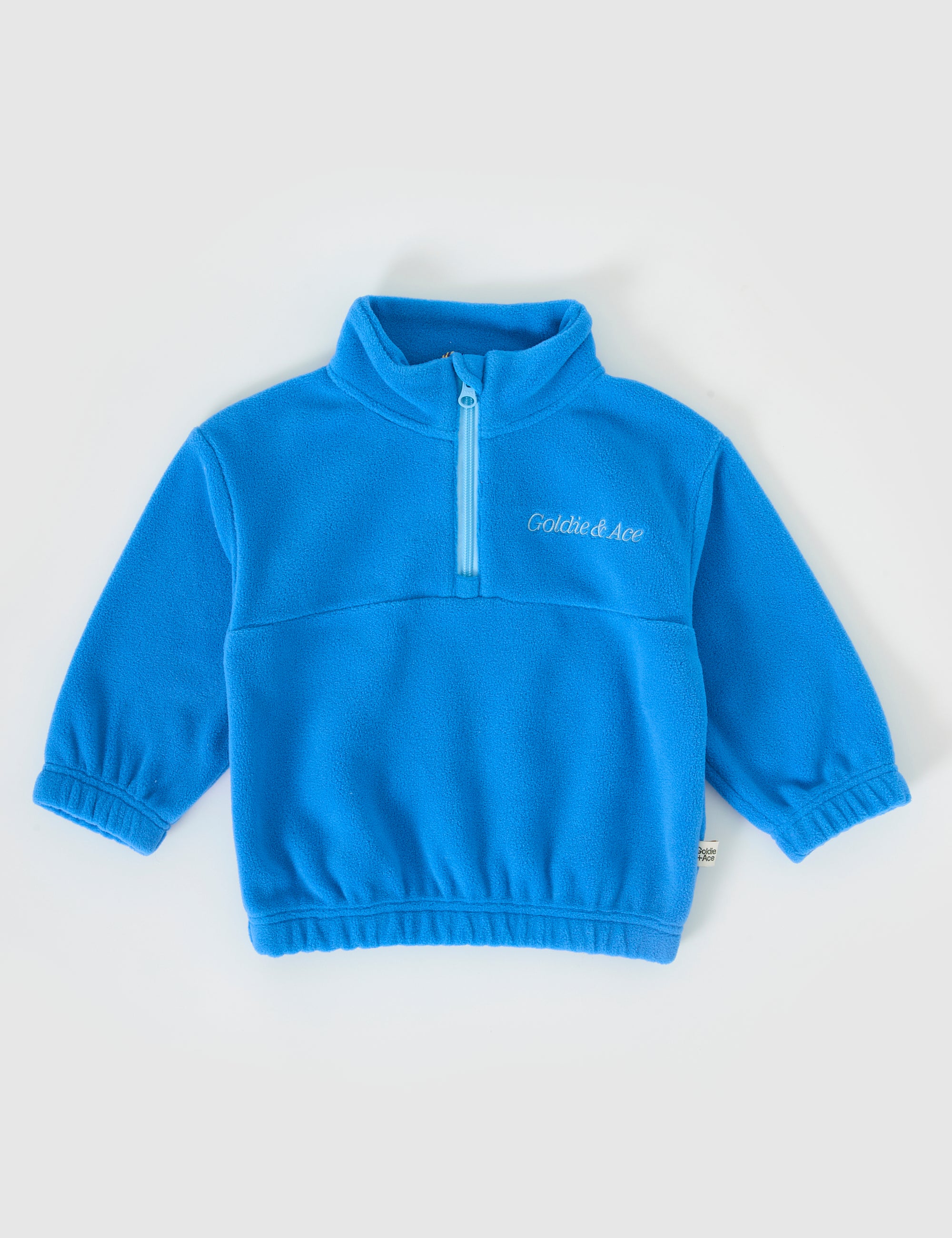 Goldie & Ace Bobbi polar fleece sweater lake in blue