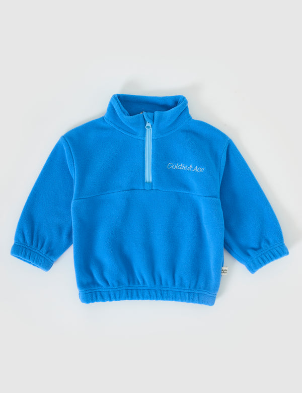 Goldie & Ace Bobbi polar fleece sweater lake in blue